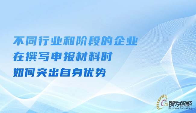 不同行業(yè)和階段的企業(yè)在撰寫申報(bào)材料時(shí)如何突出自身優(yōu)勢.jpg